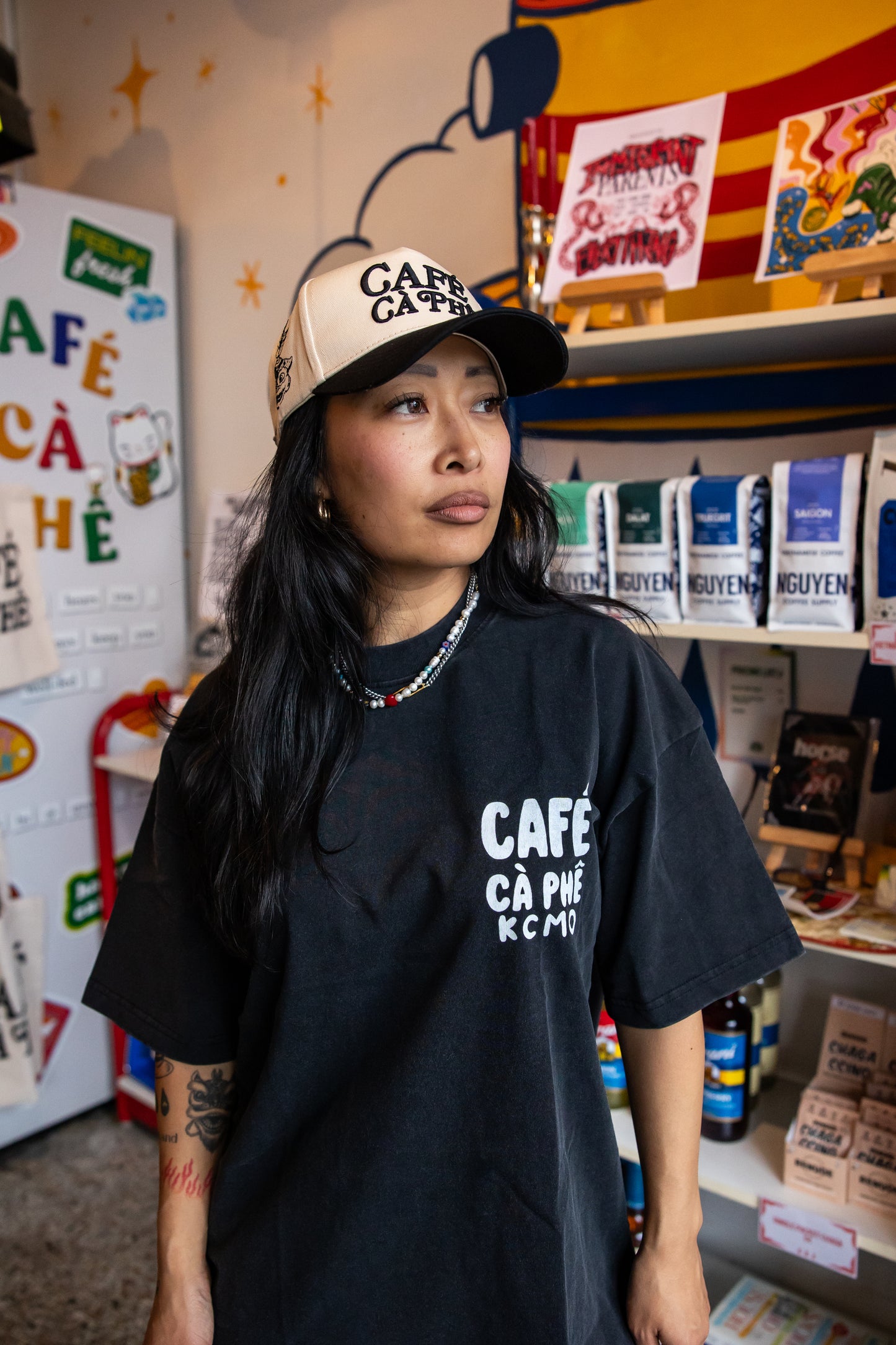 Original Cà Phê Tee (Vintage Black)